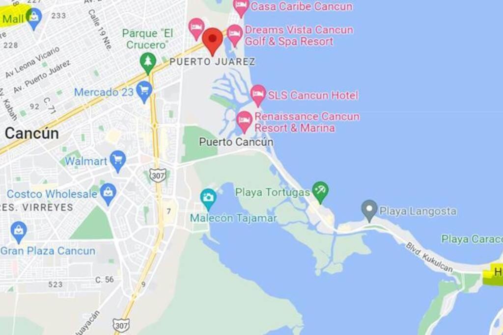 Micro Studio Perfect For Backpackers, Couples, 3 Min Drive To Playa El Nino Cancun Ngoại thất bức ảnh